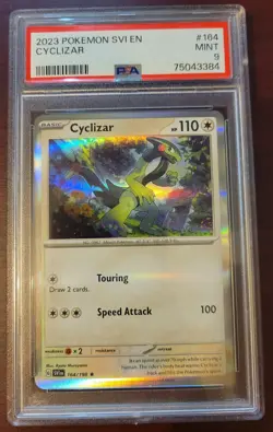PSA 9 MINT Pokemon Scarlet & Violet Base Cyclizar #164/198 - Image 1