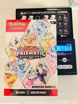 Pokemon TCG Prismatic Evolutions Booster Bundle Box 160.79 g HEAVY GOD U 🔥 - Image 1