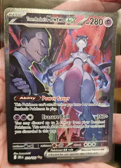 Team Rocket's Mewtwo ex 231/182 Sv10: Destined Rivals Holo SIR - Pokemon TCG - Image 2