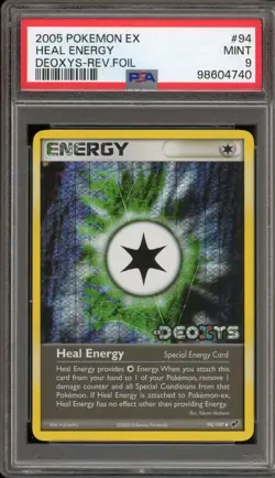 Pokemon Heal Energy EX Deoxys Reverse Holo #94 PSA 9 Mint - Image 1
