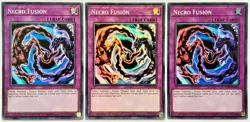 3 x CYHO-ENSE4 Necro Fusion - Super Rare Ltd. Edition Near Mint YuGiOh Cards - Image 1