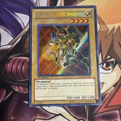 Elemental Hero Sparkman LCGX-EN007 Secret Rare 1st Edition Very Lightly Played - Image 1