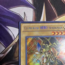 Elemental Hero Sparkman LCGX-EN007 Secret Rare 1st Edition Very Lightly Played - Image 2