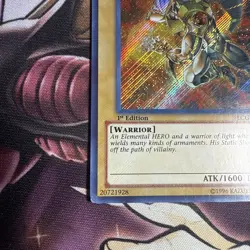 Elemental Hero Sparkman LCGX-EN007 Secret Rare 1st Edition Very Lightly Played - Image 4