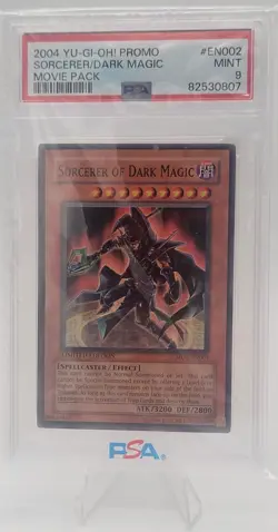2004 Yu-Gi-Oh! Sorcerer of Dark Magic MOV-EN002 PSA 9 - Image 1