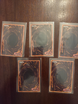 Yugioh Exodia the Forbidden One Complete Set LOB-120-123 PGL02 Ultra Rare MP/HP - Image 2