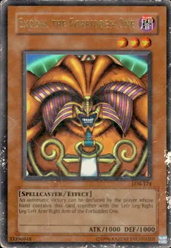 Yugioh Exodia the Forbidden One Complete Set LOB-120-123 PGL02 Ultra Rare MP/HP - Image 3