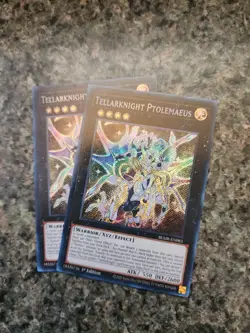 Yugioh 2X Tellarknight Ptolemaeus BLMR-EN083 Secret Rare 1st Edition NM y18 - Image 1