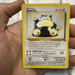 Pokemon Snorlax 27/64 - DUTCH - Jungle Rare Non Holo MP/LP Vintage Vtg Card TCG - Image 1