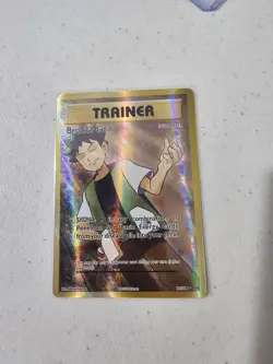 Pokemon TCG Evolutions Brock's Grit Holo Card 107/108 Full Art Ultra Rare - Image 1