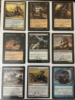 H-1 Mixed Lot Of Signed By Thomas M. Baxa Magic The Gathering Cards - Image 1
