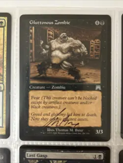 H-1 Mixed Lot Of Signed By Thomas M. Baxa Magic The Gathering Cards - Image 4