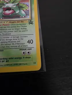 Pokemon TCG Venusaur Promo Holo Card 13 WOTC NM - Image 4