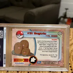 Dugtrio #51 - NON-HOLO - Series 1 - TOPPS Pokemon Cards - NM - Image 3