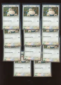 Lot (11) Snorlax 122 Pokemon SV: Scarlet & Violet Promo Cards Cosmos Holo - Image 1