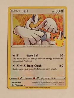 Pokemon Card Lugia 022/025 Holo Rare Celebrations 25th Anniversary NM - Image 1