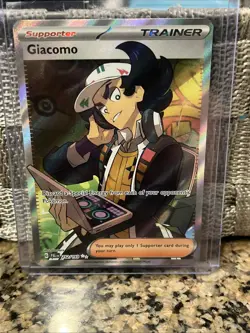 Pokemon TCG Giacomo Paldea Evolved Holo Ultra Rare Card 252/193 - Image 1