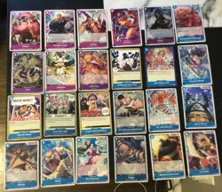 One Piece OP02 Paramount War 81 Card Lot NM No Duplicates - Image 2