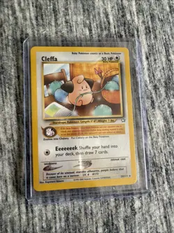 Pokemon Cleffa 20/111 Rare Neo Genesis Non Holo Pokemon Card Vintage NM/MT WOTC - Image 1
