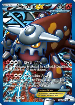 Heatran EX (Plasma Freeze) - Full Art Holo Card 109/116 - Mint/NM Condition - Image 1