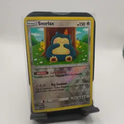 Pokemon TCG Snorlax 158/214 Sun & Moon Unbroken Bonds Reverse Holo Rare Card - Image 1