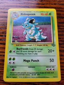 Nidoqueen 7/64 Rare Holo 1999 Jungle Set WOTC Pokemon Cards LP! - Image 1