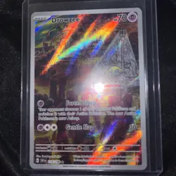 Pokemon TCG Drowzee Scarlet & Violet Base Set Holo Illustration Card 210/198 - Image 1
