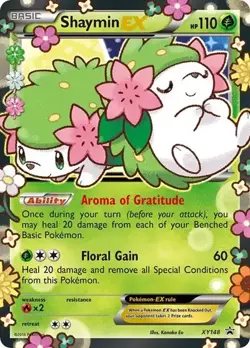 Shaymin EX XY148 XY NM Holo Pokemon Card - Image 1