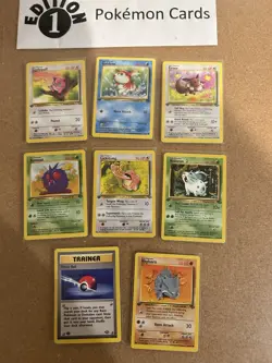 Jungle 1st Edition Pokemon Card Lot Vintage WOTC - Image 1