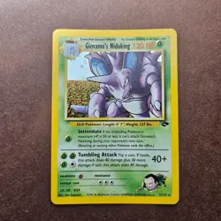 Giovanni's Nidoking 7/132 Pokemon Gym Challenge Holo Rare Card - MP - Image 1