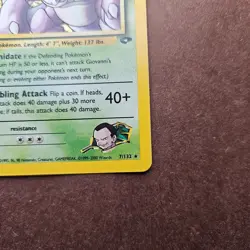 Giovanni's Nidoking 7/132 Pokemon Gym Challenge Holo Rare Card - MP - Image 5
