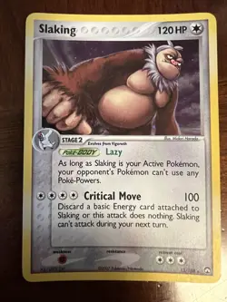 Slaking 13/108 Holo Rare EX Power Keepers Pokemon Card - Image 1