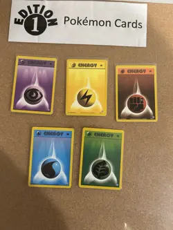 Neo Genesis Energy 1st Edition Pokemon Card Lot Vintage WOTC - Image 1