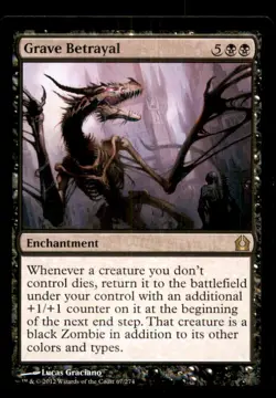 MTG Grave Betrayal LP Light Play Return to Ravnica [4004] - Image 1