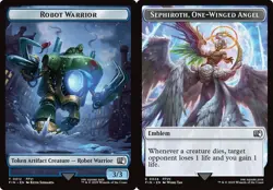 MAGIC SEPHIROTH ONE-WINGED ANGEL (EMBLEM) E 24 ROBOT WARRIOR T 12 FIN MTG TCG - Image 1