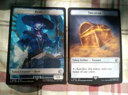 MTG - Hero 0006/Treasure 0023 Token - Final Fantasy NM/M Condition - Image 1