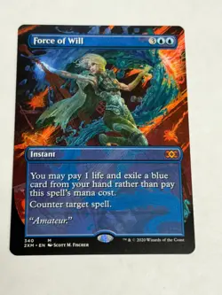MTG Force of Will Double Masters 340 Magic The Gathering Borderless NM - Image 2
