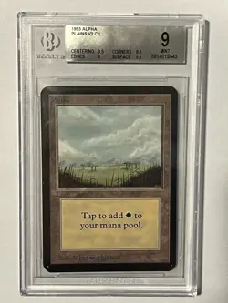 MTG Plains (B) Alpha Edition BGS 9 - Image 1
