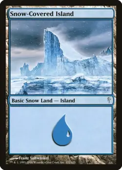 Snow-Covered Island MtG Coldsnap 152/155 Moderately Played - Image 1
