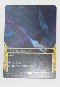 MTG Crystal Quarry (0010) *Non-Foil* Borderless Edge of Eternities Stellar NM/MT - Image 1