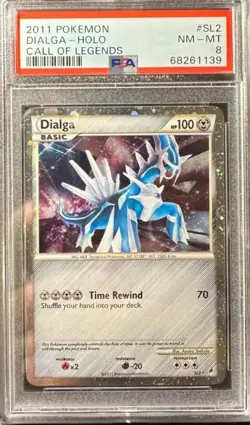 2011 POKEMON CALL OF LEGENDS #SL2 DIALGA-HOLO PSA 8 - Image 1