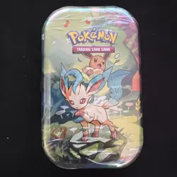 Prismatic Evolutions Mini Tin - Leafeon Art - Sealed Brand New - Pokemon TCG - Image 1