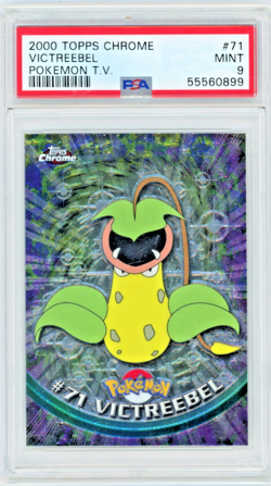 2000 Topps Chrome Pokemon T.V. Victreebel #71 PSA 9 - Image 1