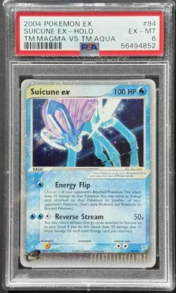 Suicune ex - 94/95 - EX Team Magma Vs Aqua Vintage Pokemon Card - PSA 6 - Image 1