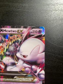 Pokemon M Mega Mewtwo EX Ultra Rare Holo TCG Card 64/162 XY Breakthrough - Image 3