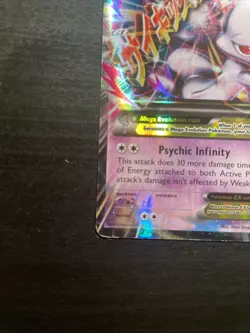 Pokemon M Mega Mewtwo EX Ultra Rare Holo TCG Card 64/162 XY Breakthrough - Image 5