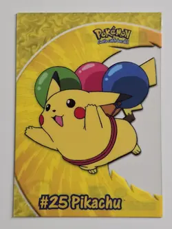 2000 Topps Chrome Pokemon TV Animation Edition Series 2 Clear Pikachu Card - Image 1