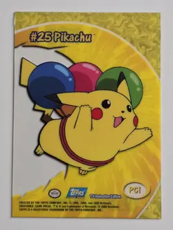2000 Topps Chrome Pokemon TV Animation Edition Series 2 Clear Pikachu Card - Image 5