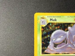 Pokemon TCG Muk Holo Rare Card 13/62 Fossil MP+ - Image 4