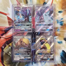Toxapex GX + Gumshoos GX - Full Art + Regular - Pokemon Cards - Lot #394 - Image 1